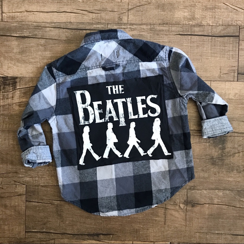 KIDS Custom Beatles Flannel😍